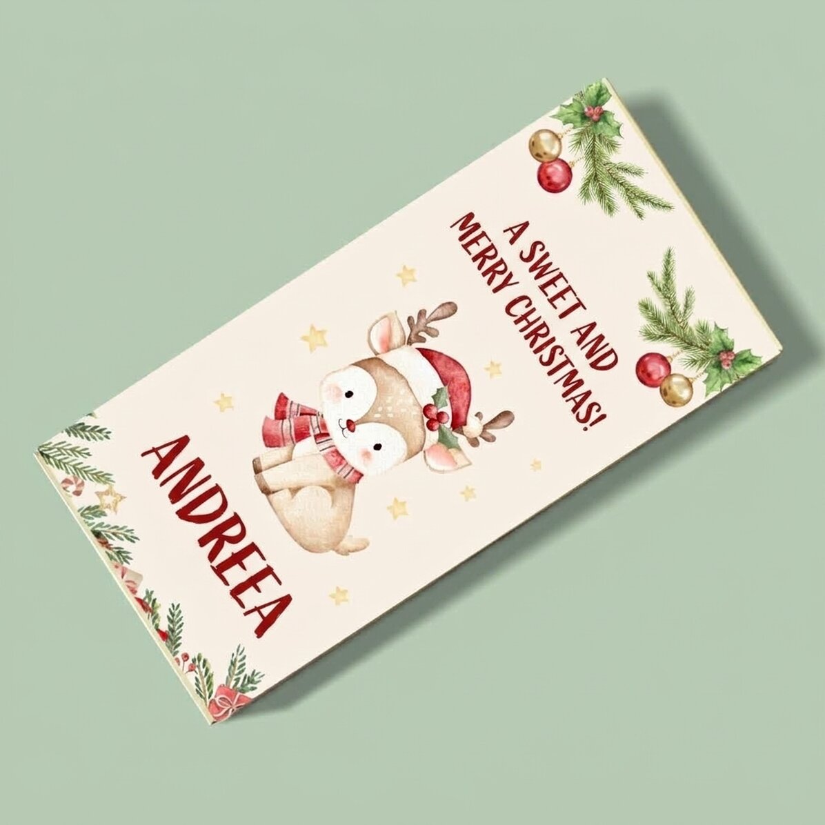 Chocolat personnalisé avec un message - Caprioara