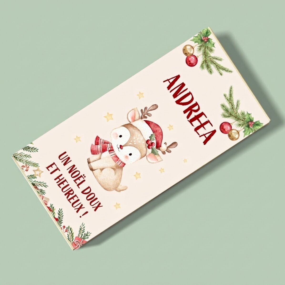 Chocolat personnalisé avec un message - Caprioara