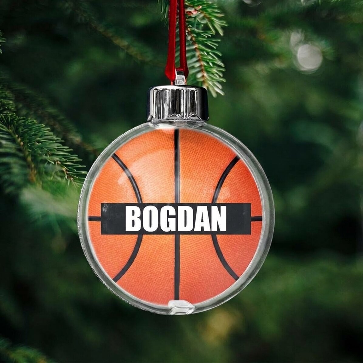 Globe personnalisé avec un nom - Basket-ball
