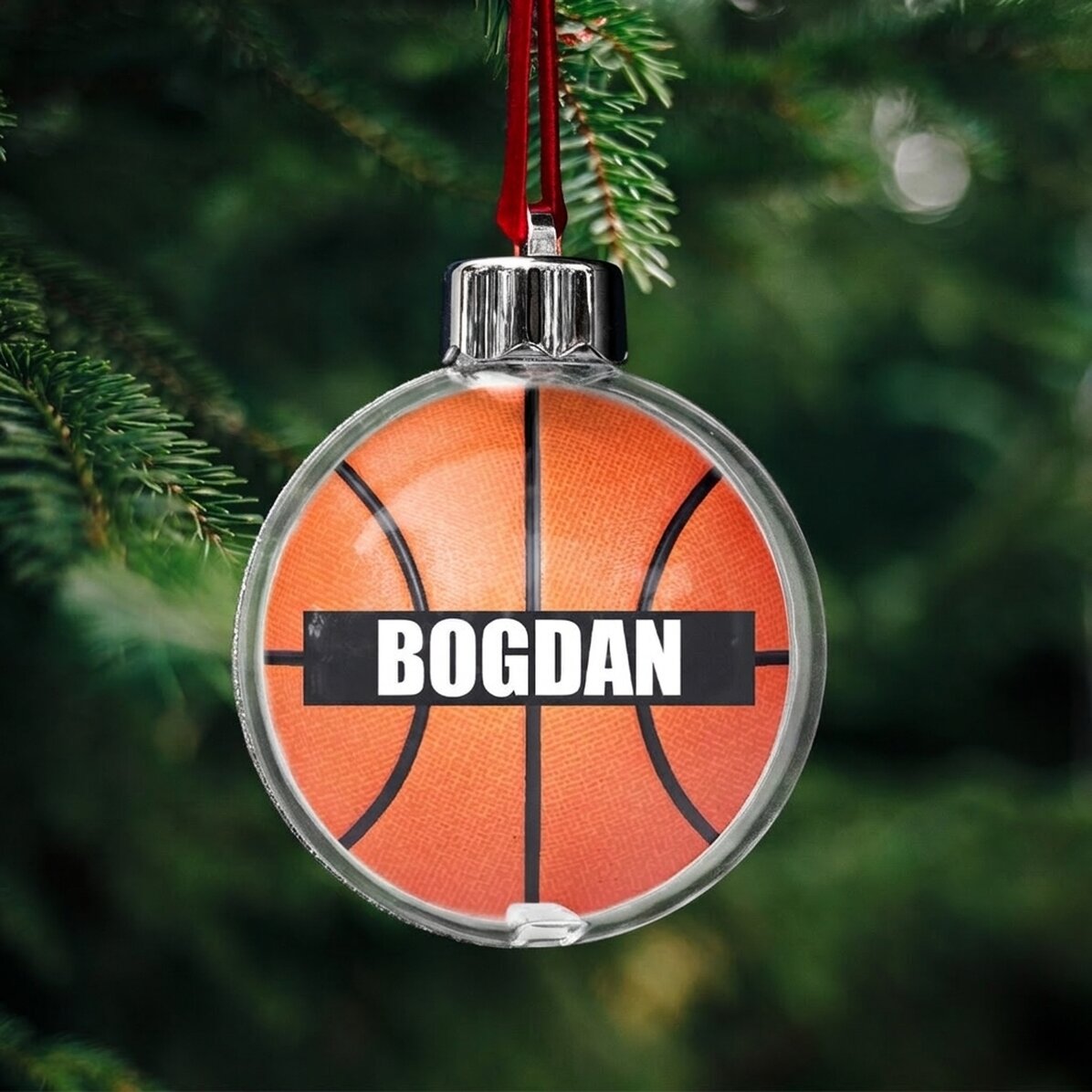 Globe personnalisé avec un nom - Basket-ball