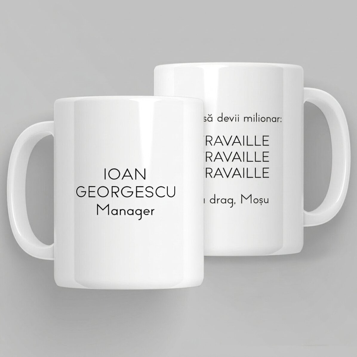 Tasse personnalisée avec message - Millionnaire