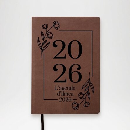 Agenda en cuir personnalisé avec message - Agenda