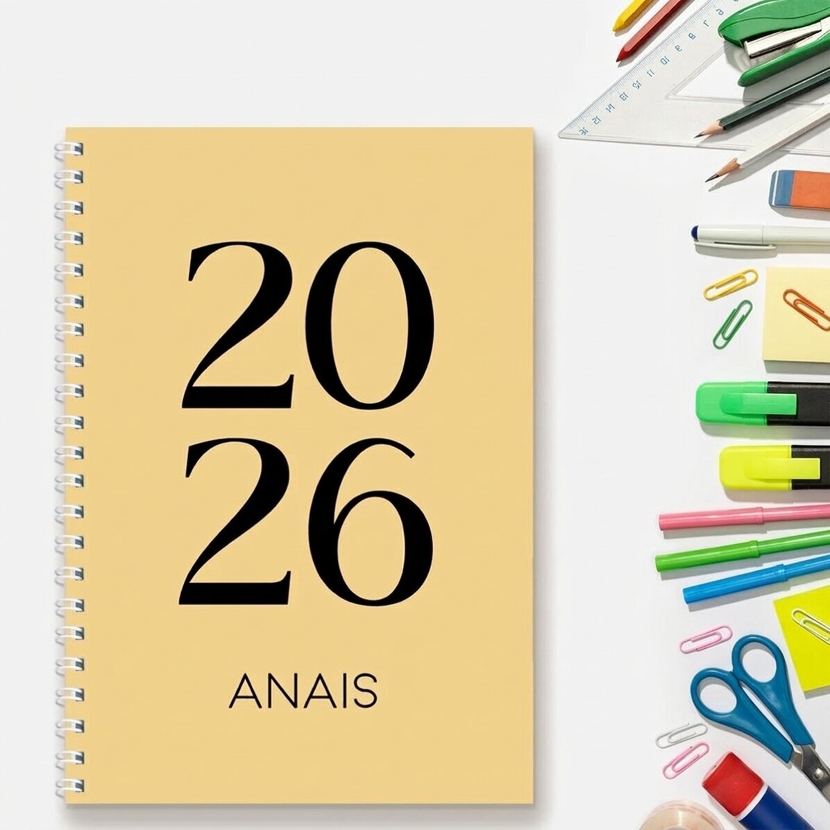 Carnet personnalisé avec texte - Journal quotidien