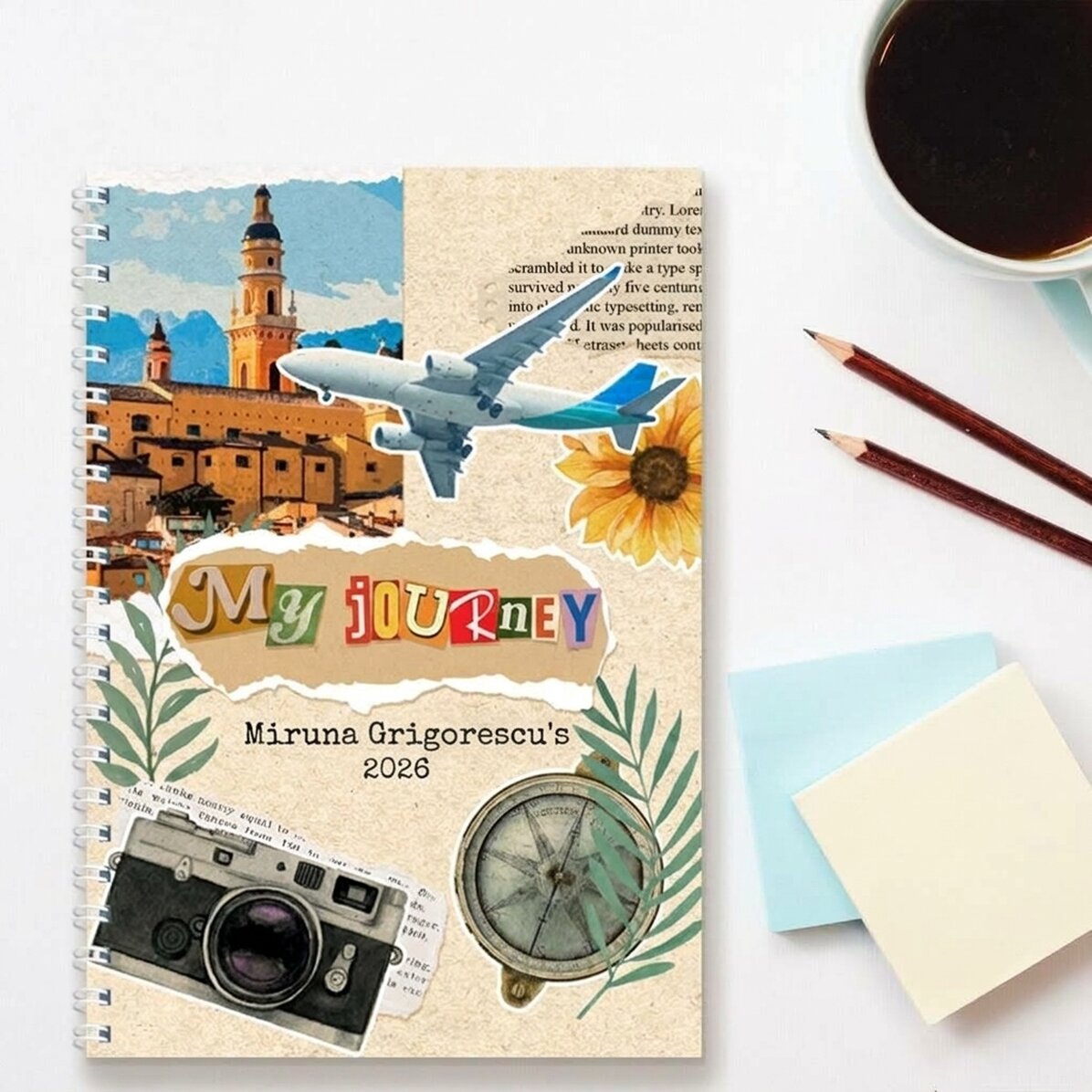 Carnet personnalisé avec texte - My Journal