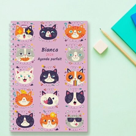 Carnet personnalisé avec inscription - Cats