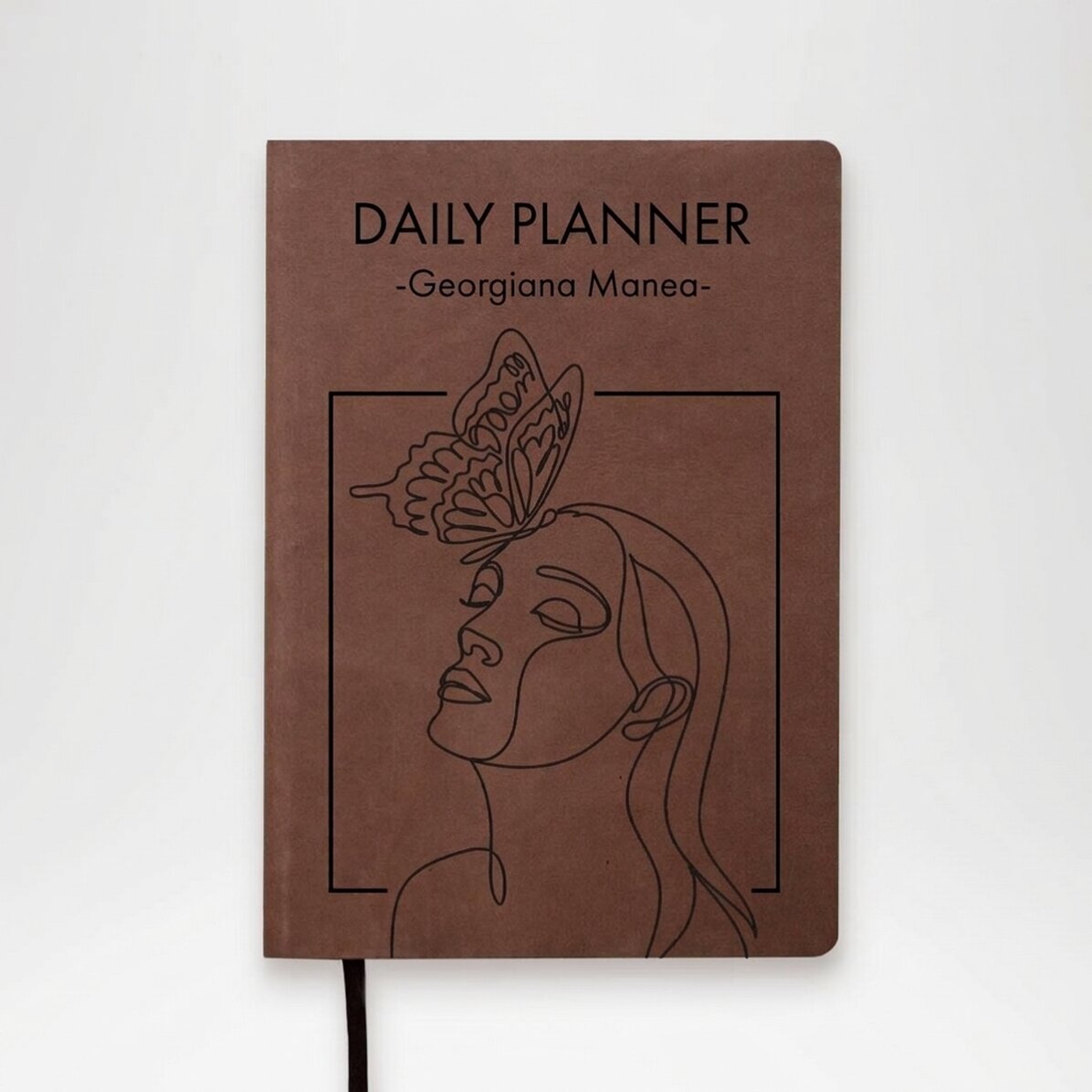 Agenda en cuir personnalisé avec message - Agenda quotidien