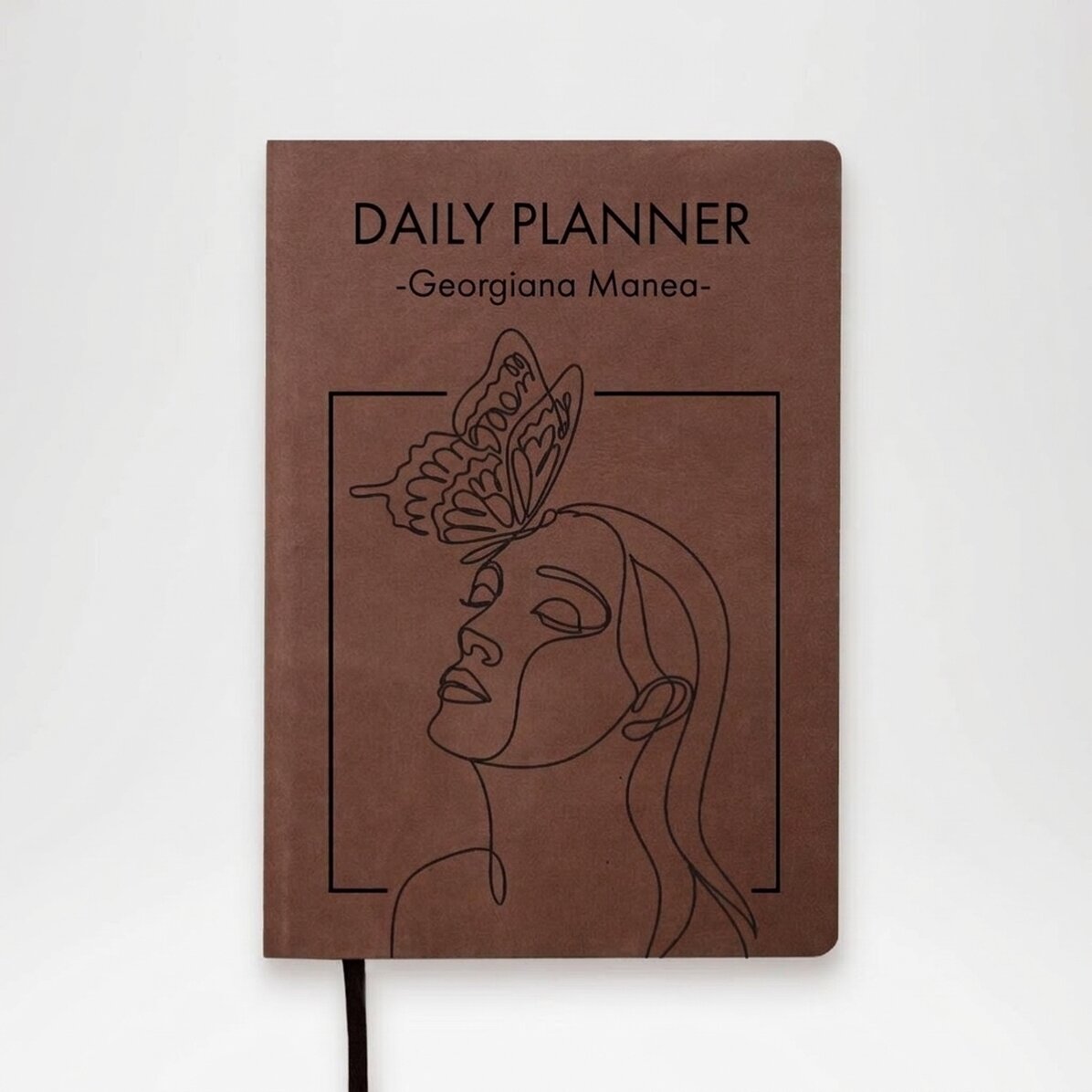 Agenda en cuir personnalisé avec message - Agenda quotidien
