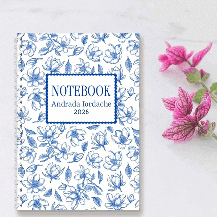 Carnet personnalisé avec message - Fleurs