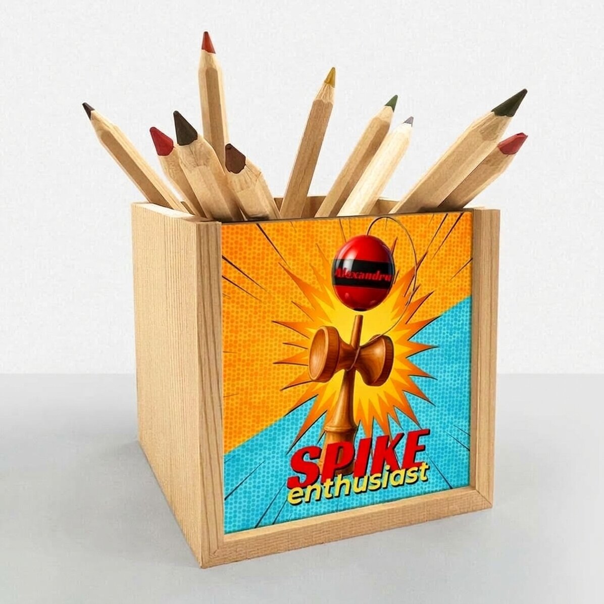 Porte-crayons personnalisé avec inscription - Spike Enthusiast