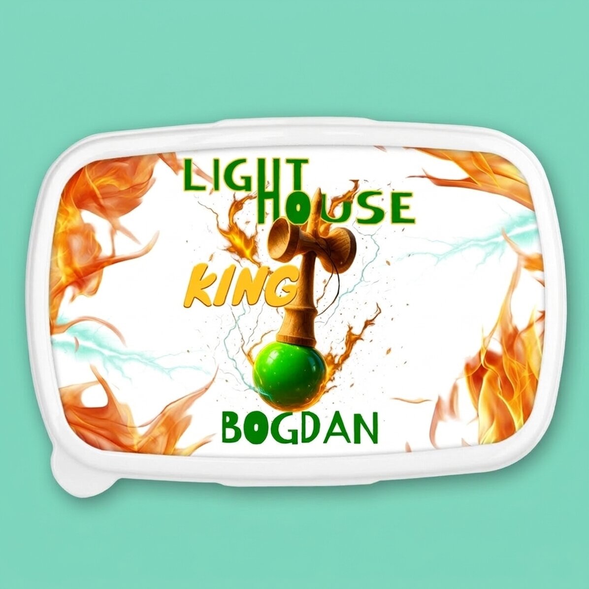Boîte à repas, caserola personnalisée avec un texte - Lighthouse King