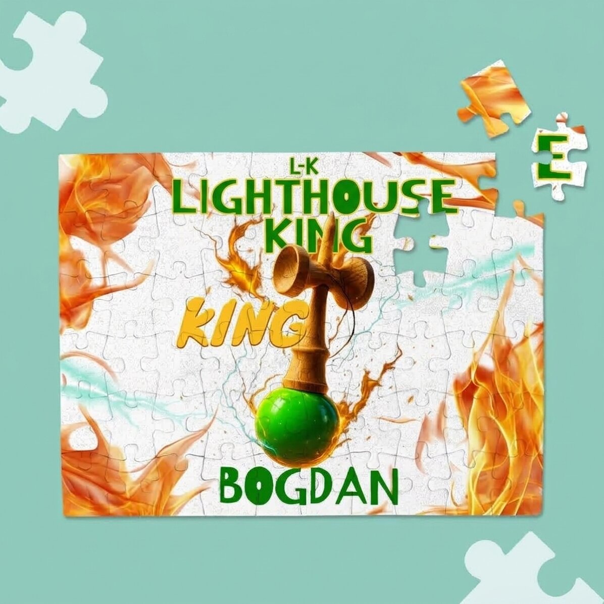 Puzzle personnalisé pour enfants - Lighthouse King