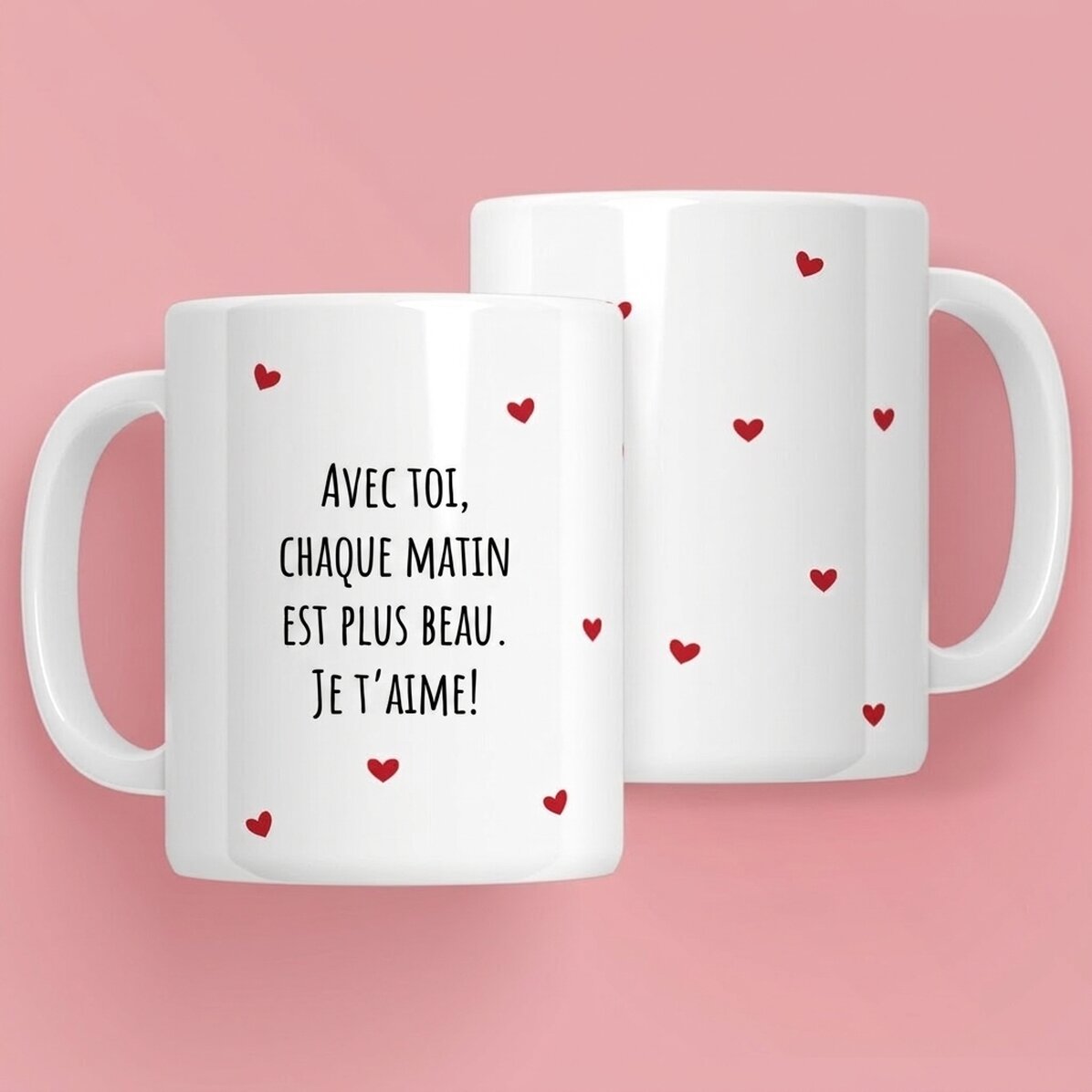 Tasse personnalisée avec message - Love