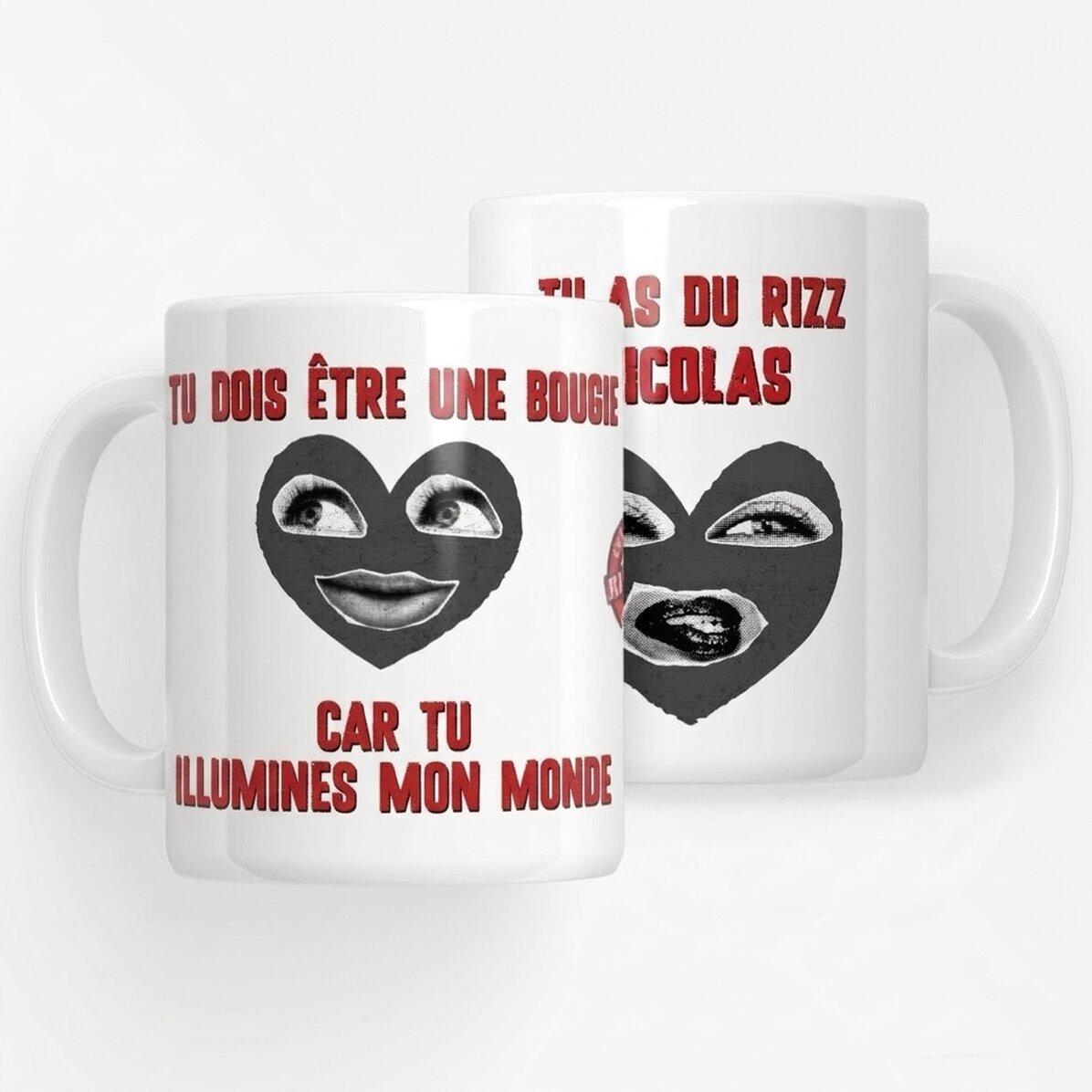 Tasse personnalisée avec message - Rizzler Boyfriend