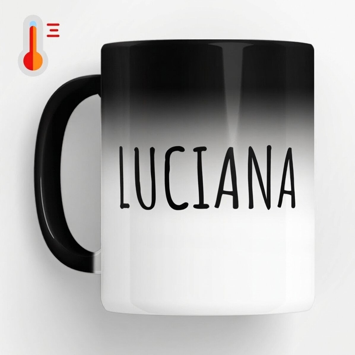 Tasse thermosensible personnalisée avec un prénom