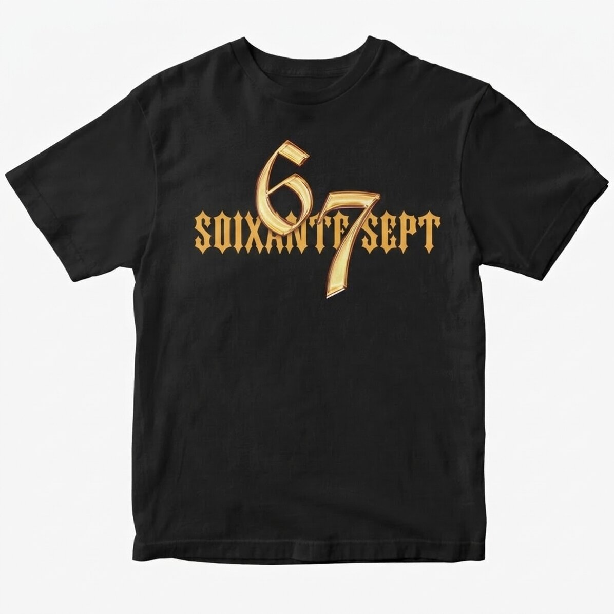 T-shirt en coton personnalisé avec un texte - 67 Six Seven