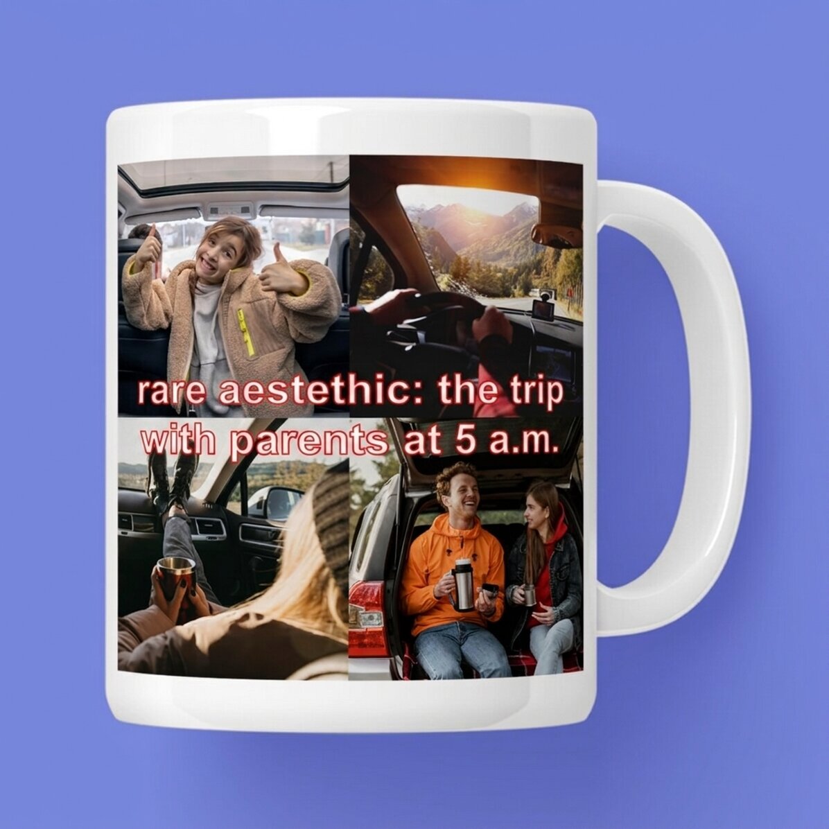 Tasse personnalisée avec photos et texte - Rare aestethic