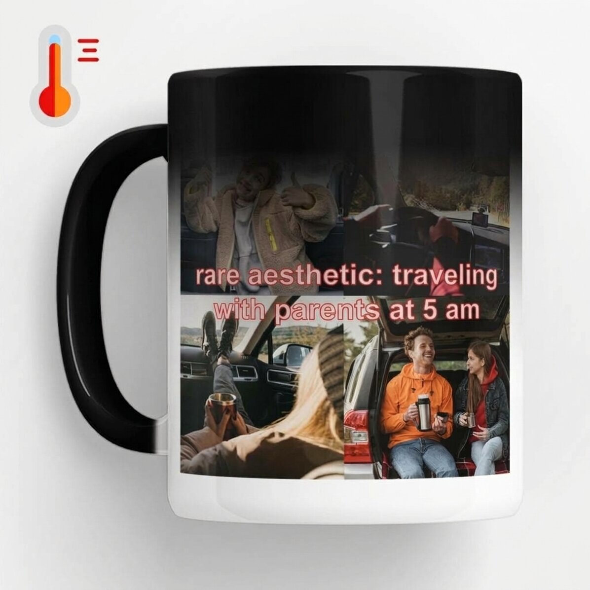 Tasse thermosensible personnalisée avec photos et texte - Rare aestethic