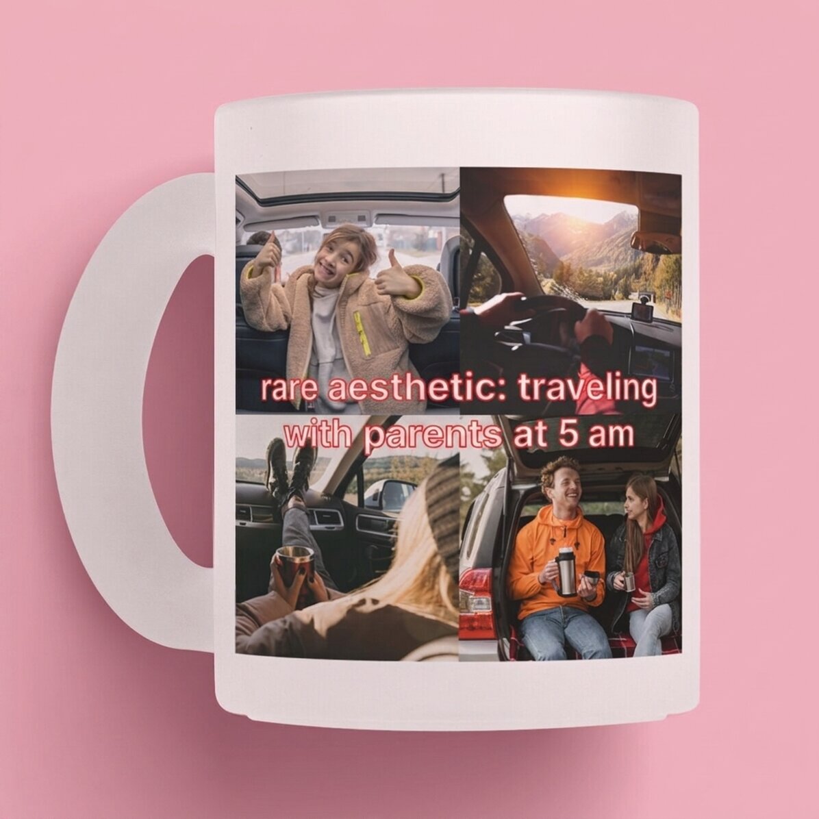 Tasse personnalisée avec photos et texte - Rare aestethic
