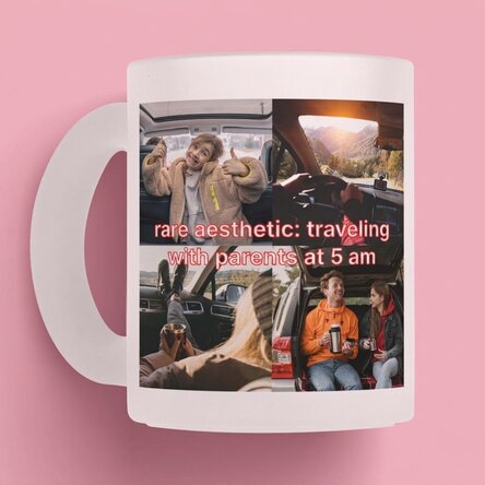 Tasse personnalisée avec photos et texte - Rare aestethic