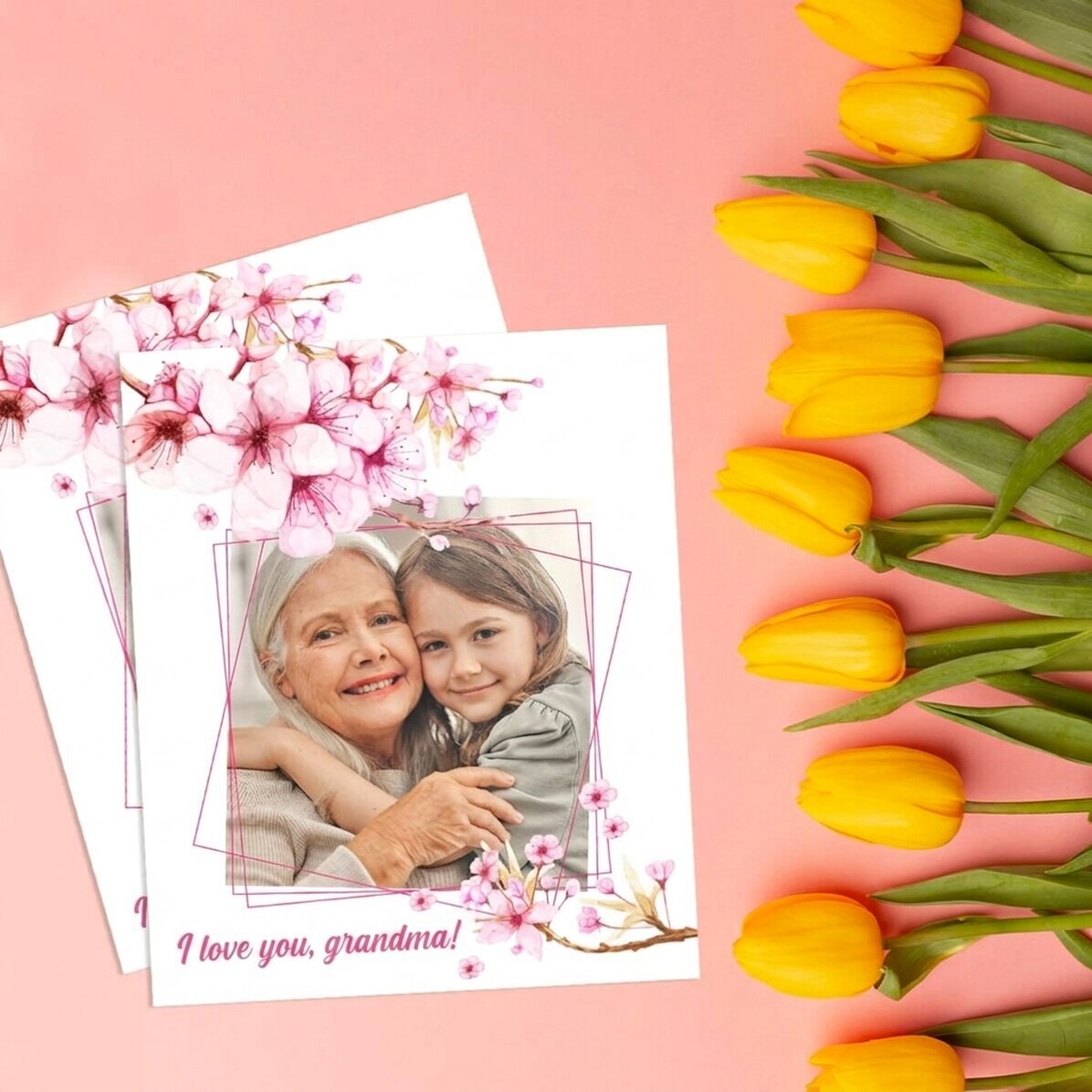 Photo personnalisée 10 x 12 cm avec une photo - Printemps