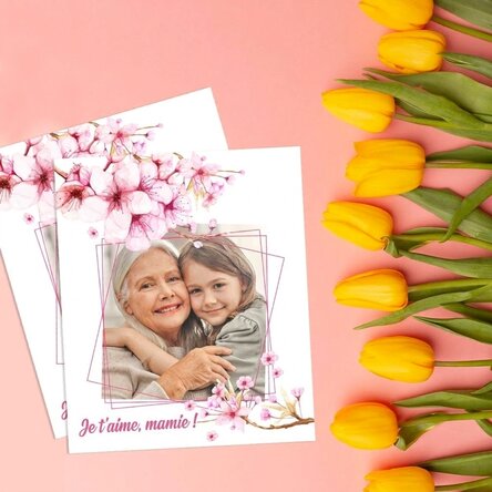 Photo personnalisée 10 x 12 cm avec une photo - Printemps