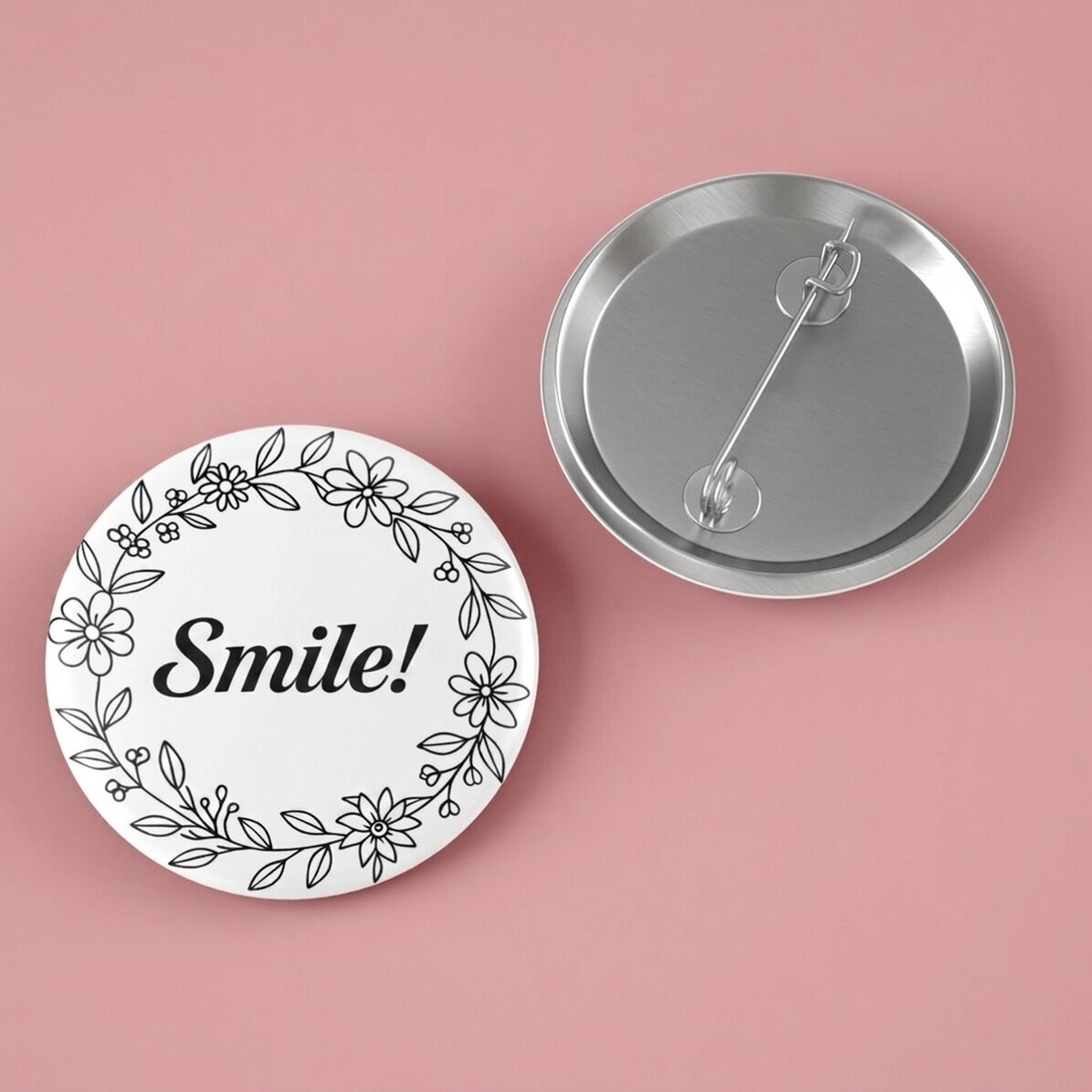 Badge personnalisé avec message - Souris