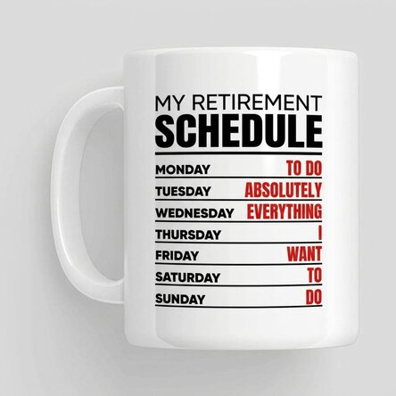 Tasse avec message - Programme hebdomadaire