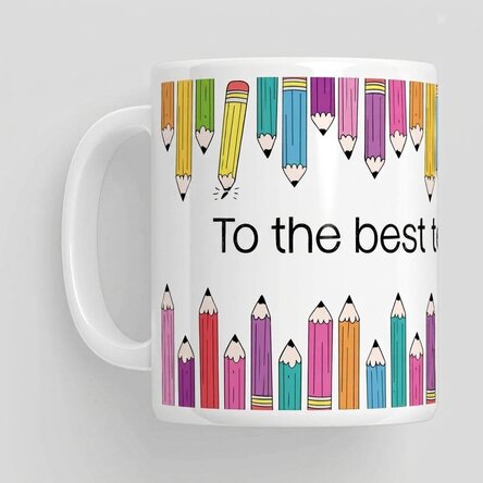 Tasse avec message - Crayons de couleur