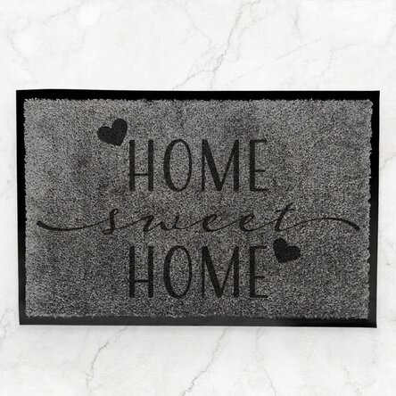 Paillasson d'intérieur personnalisé avec inscription - Home sweet home