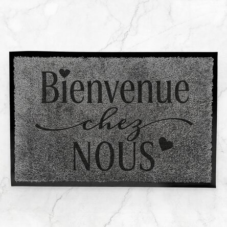 Paillasson d'intérieur personnalisé avec inscription - Home sweet home