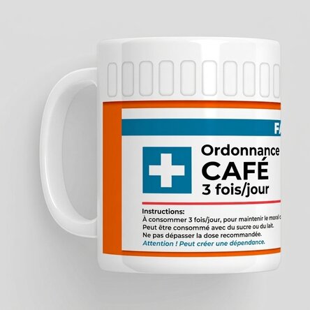 Tasse avec message - Prescription