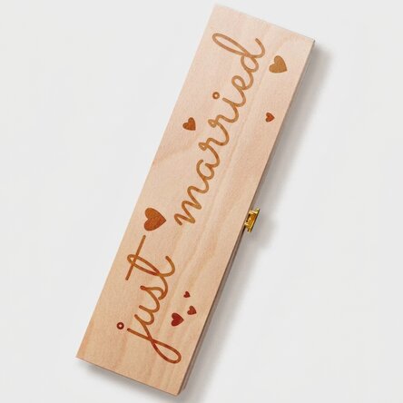 Caisse de vin - « Just married »