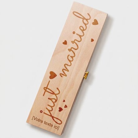 Caisse de vin - « Just married »