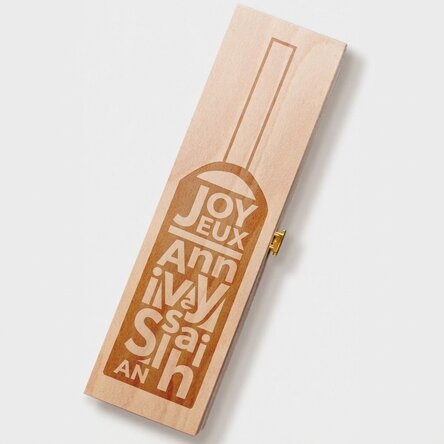 Caisse de vin - Joyeux anniversaire
