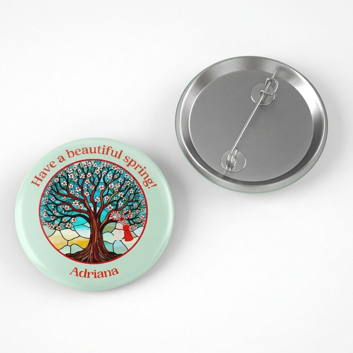 Personalised badge with name - Tree of Life