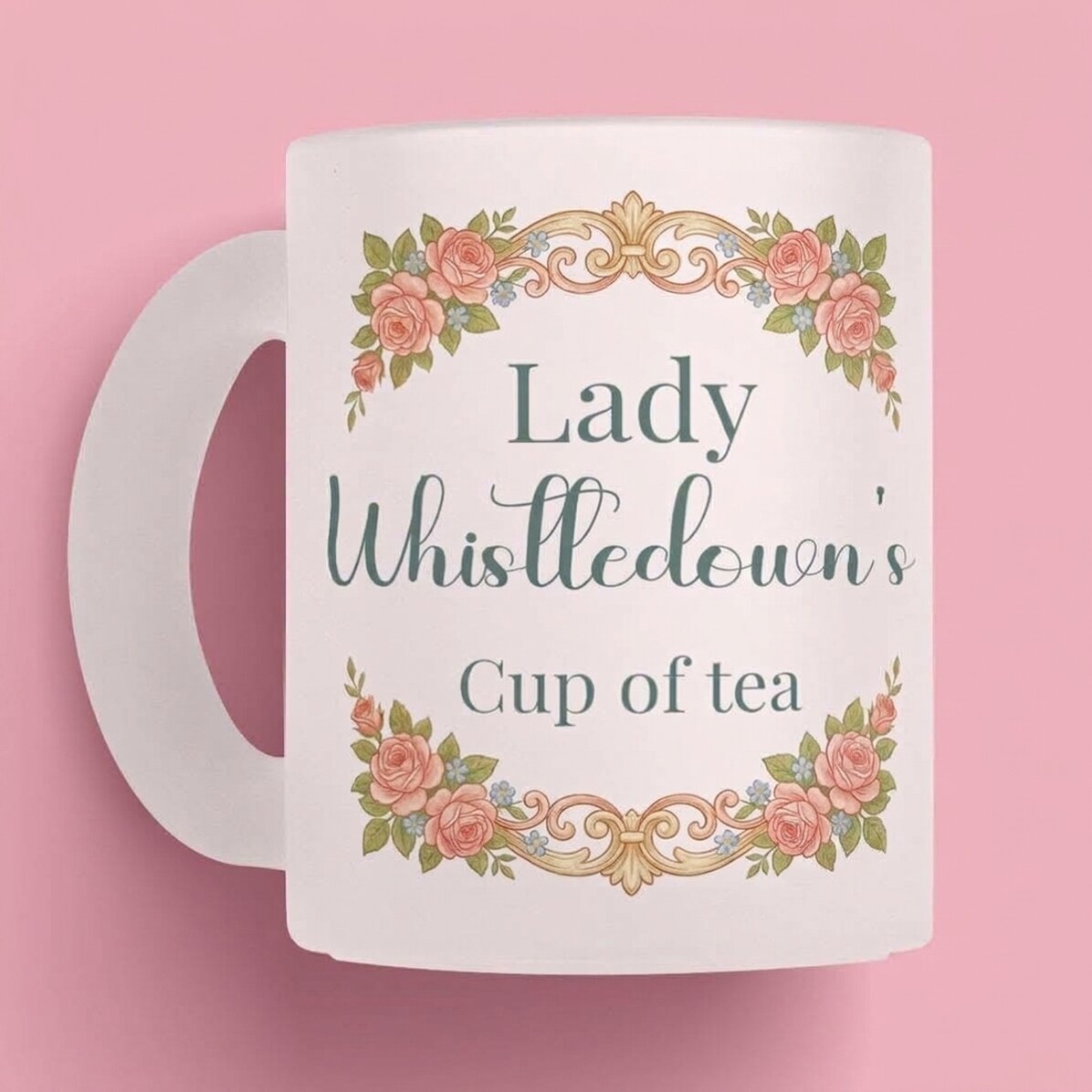 Tasse personnalisée avec photo et texte - Esthétique Bridgerton
