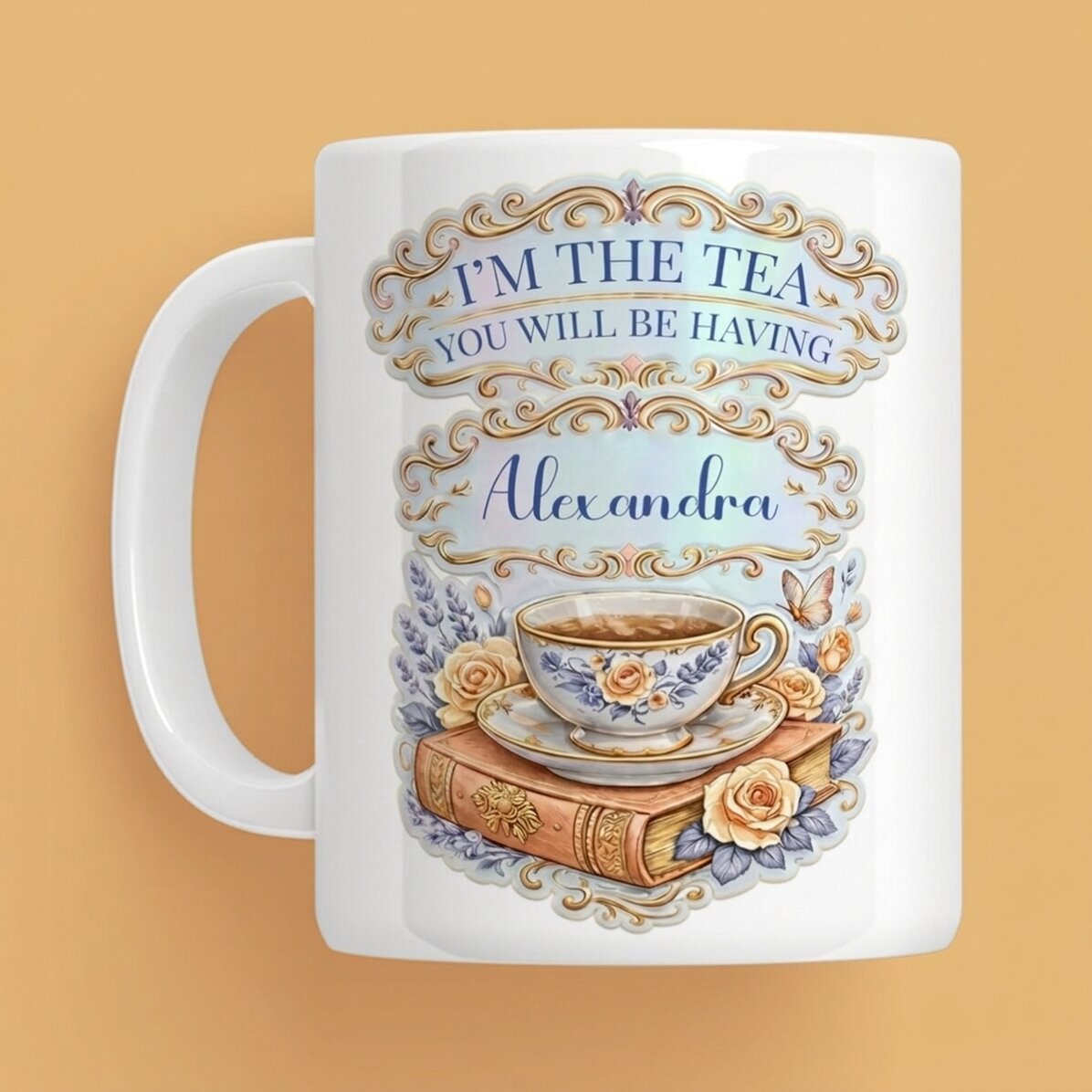 Tasse personnalisée avec inscription - « I