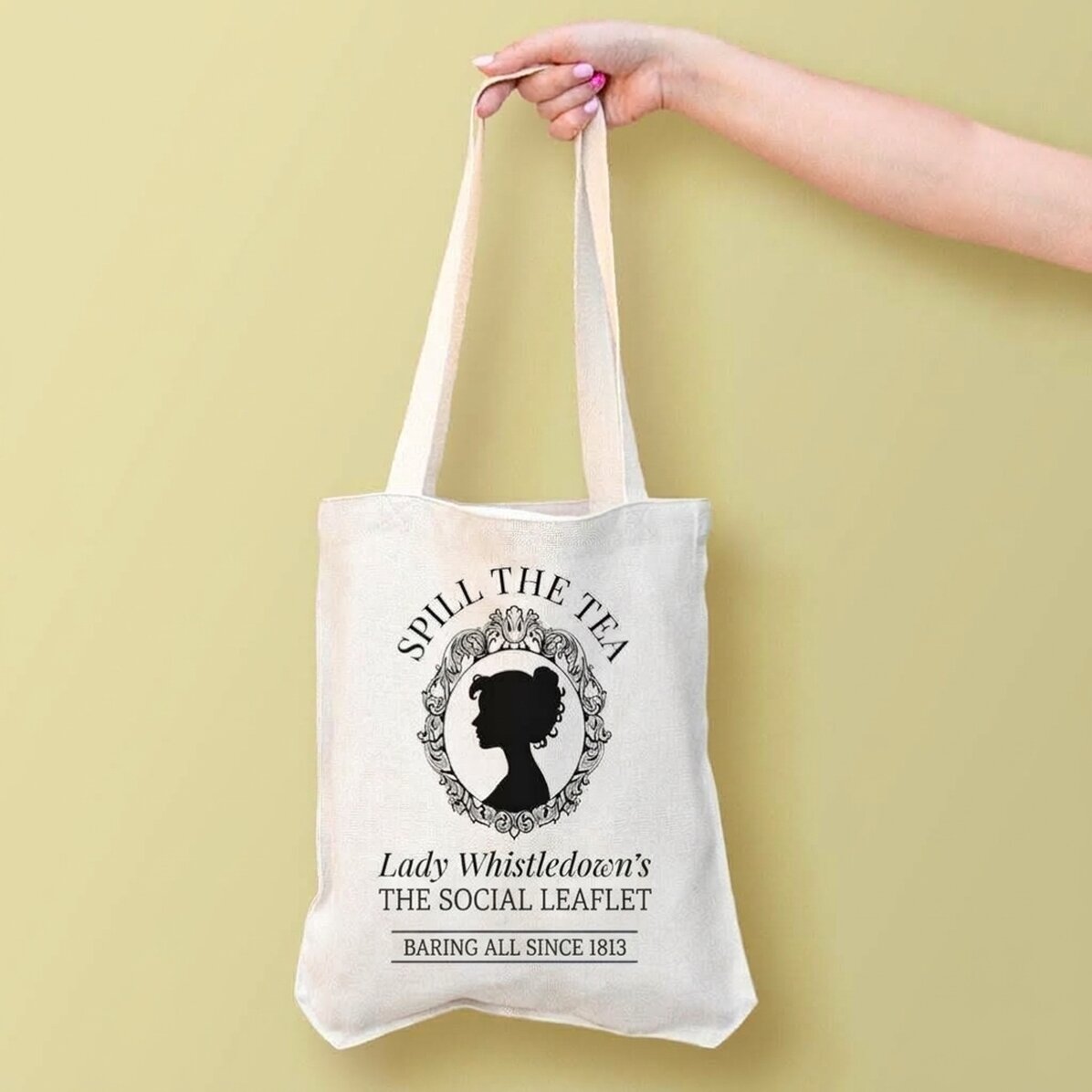 Sac personnalisé avec inscription - Spill the tea