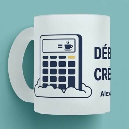 Tasse personnalisée avec texte - Comptabilité