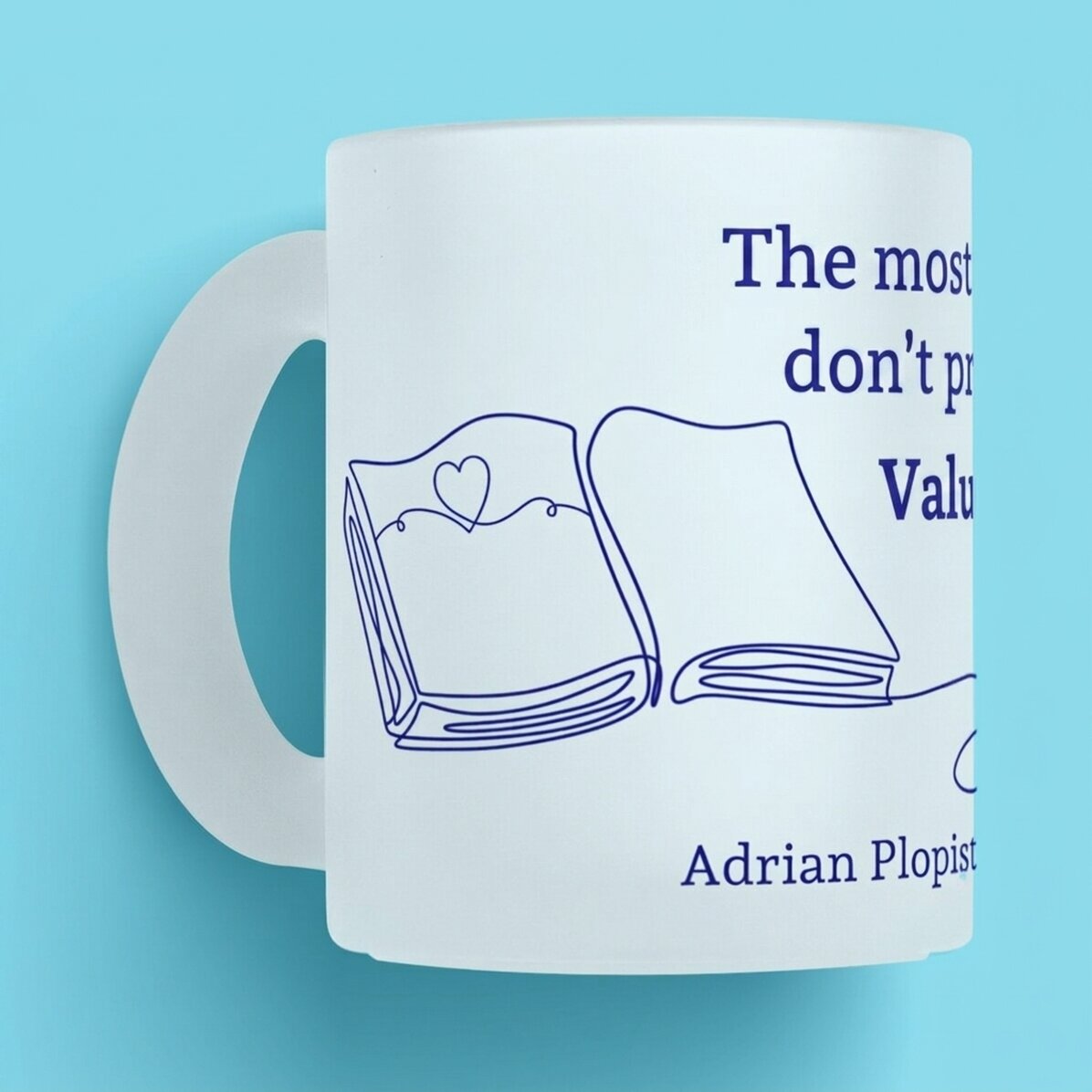 Tasse personnalisée avec un message pour les enseignants