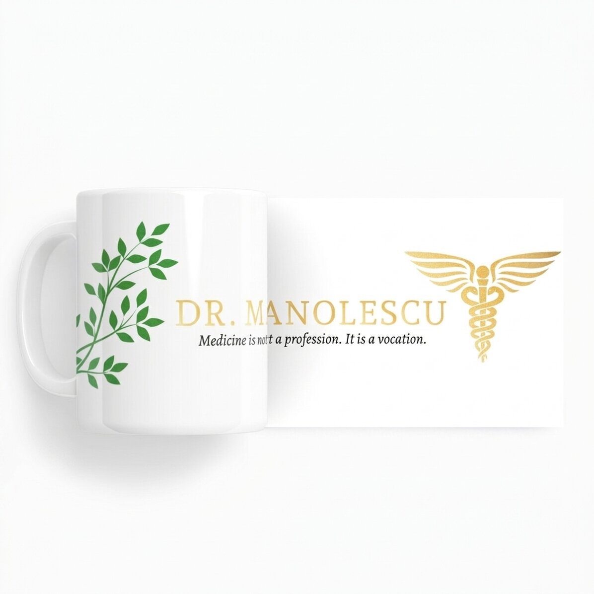 Tasse personnalisée avec inscription - Golden Doctor