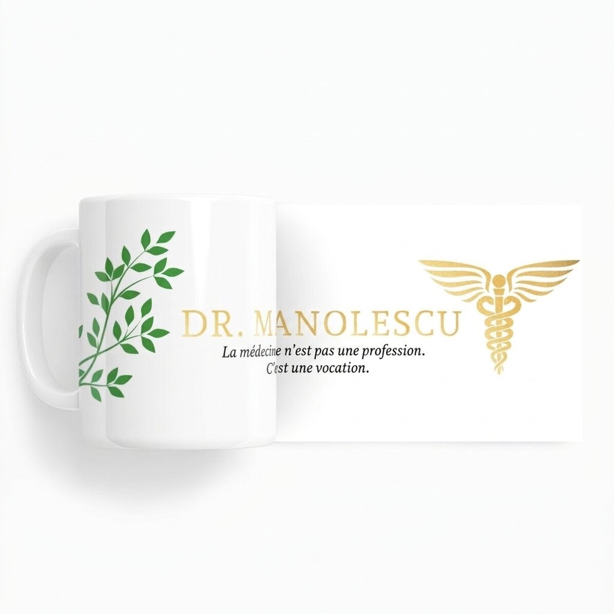 Tasse personnalisée avec inscription - Golden Doctor
