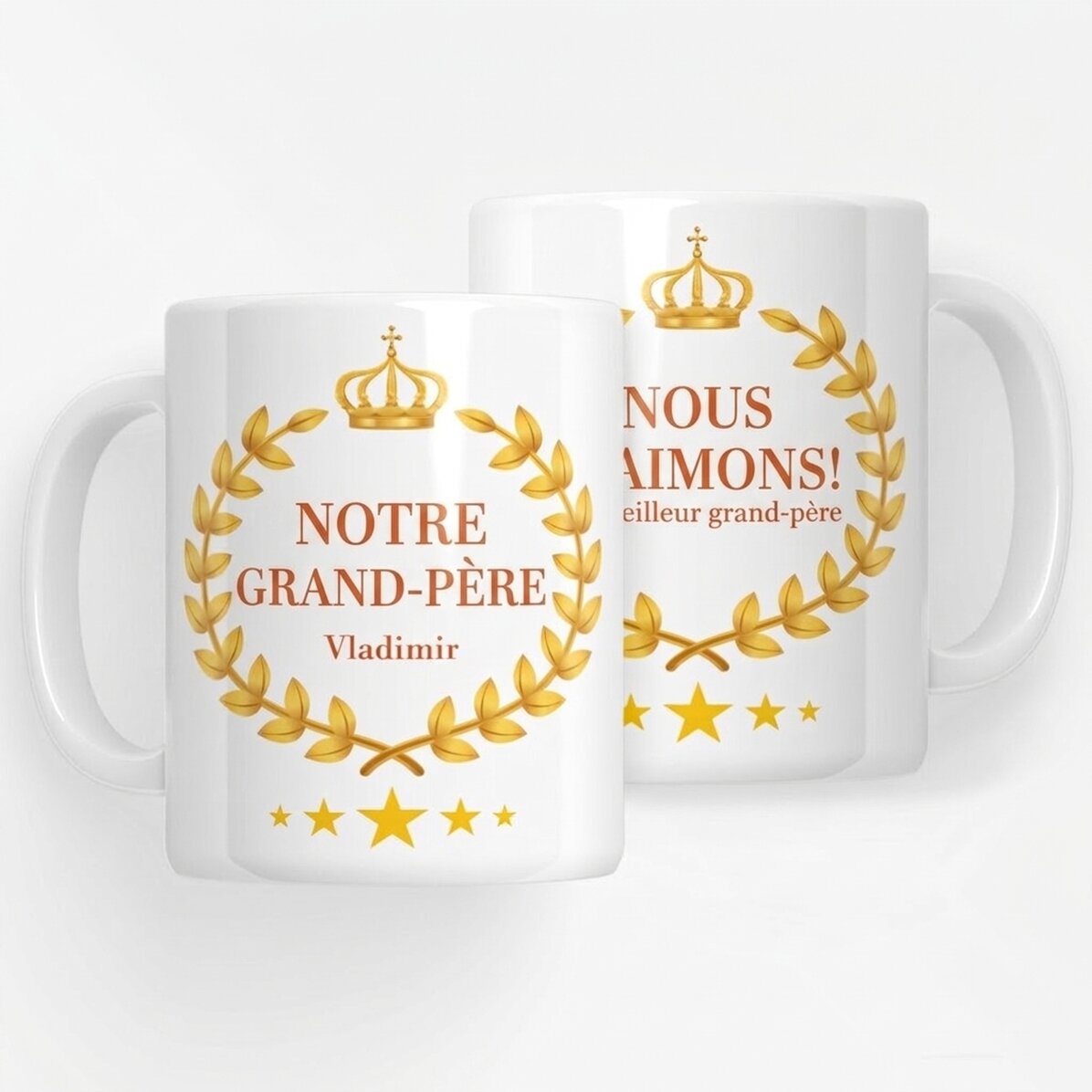 Tasse personnalisée avec inscription - Notre grand-père
