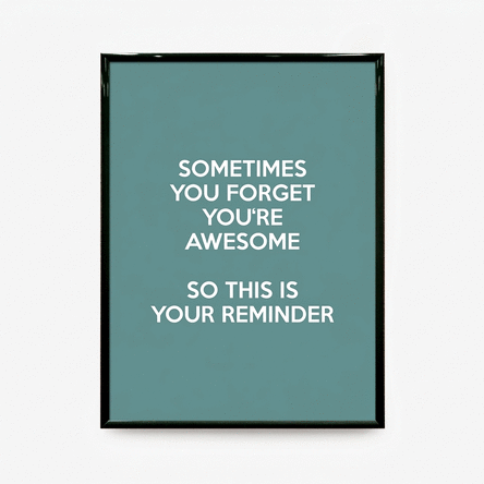 Tableau personnalisé avec un message