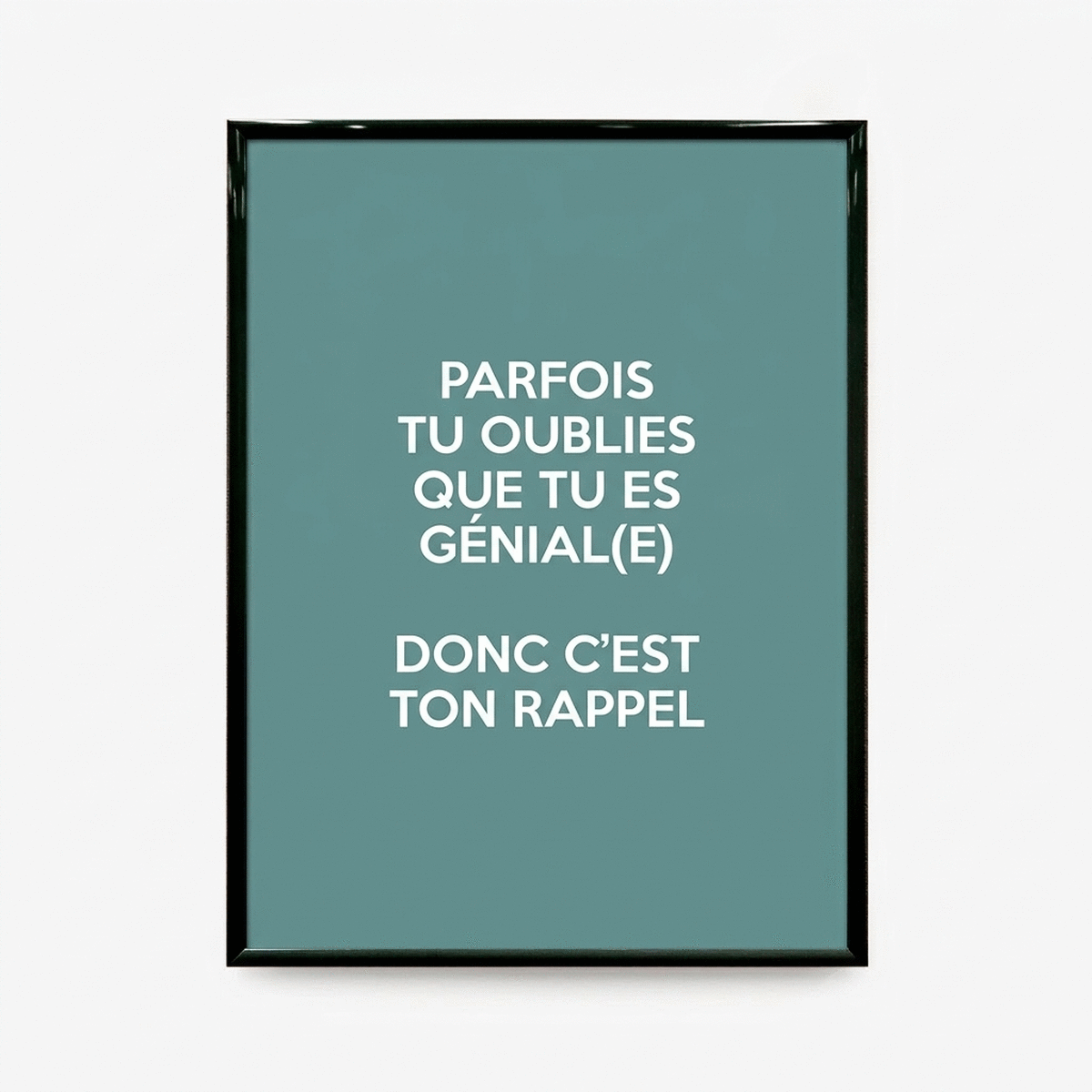 Tableau personnalisé avec un message