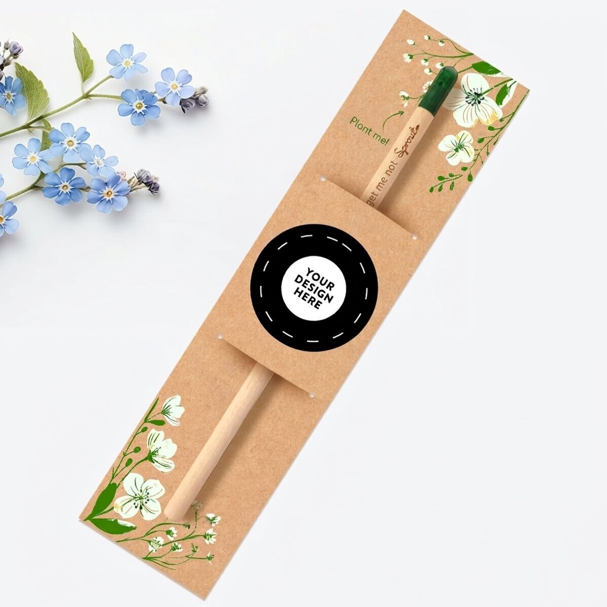 Crayon plantable personnalisé avec ton motif