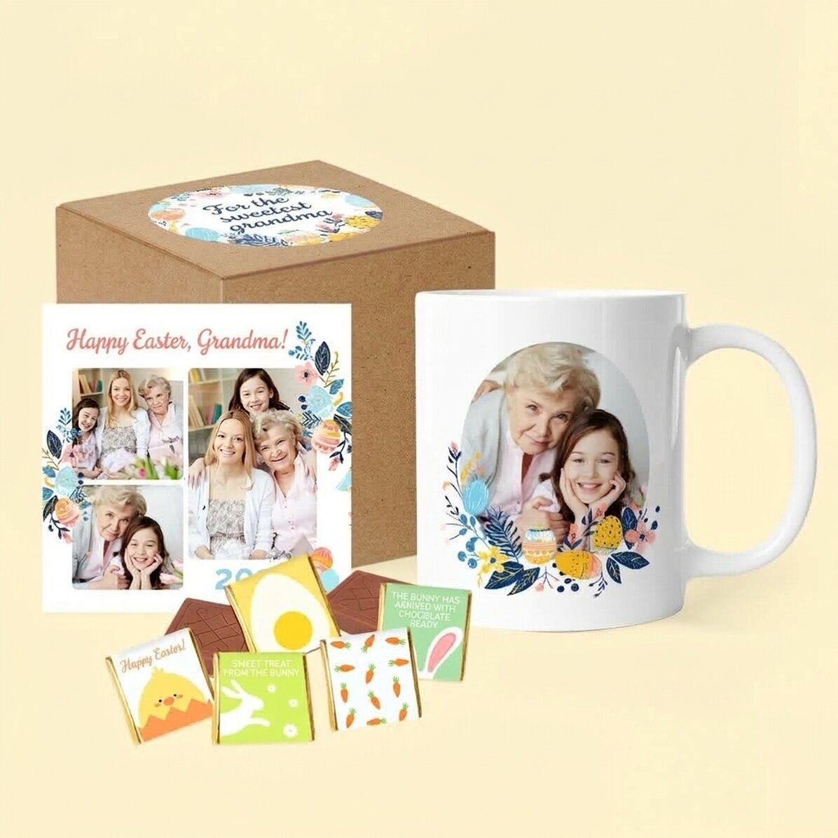 Coffret cadeau de Pâques pour grand-mère