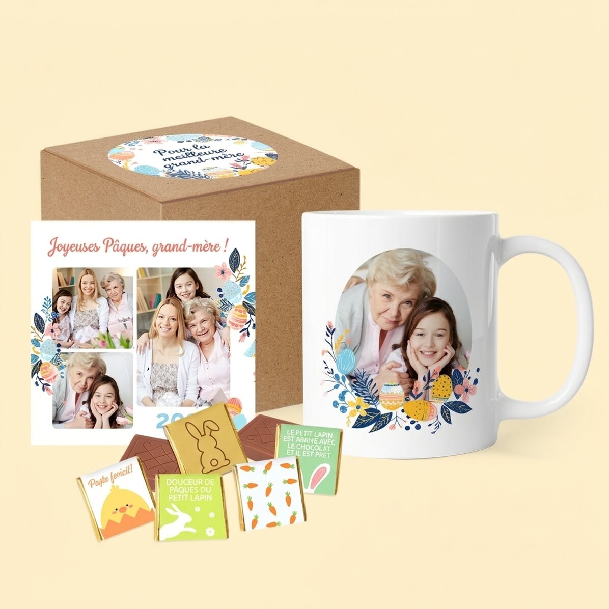 Coffret cadeau de Pâques pour grand-mère