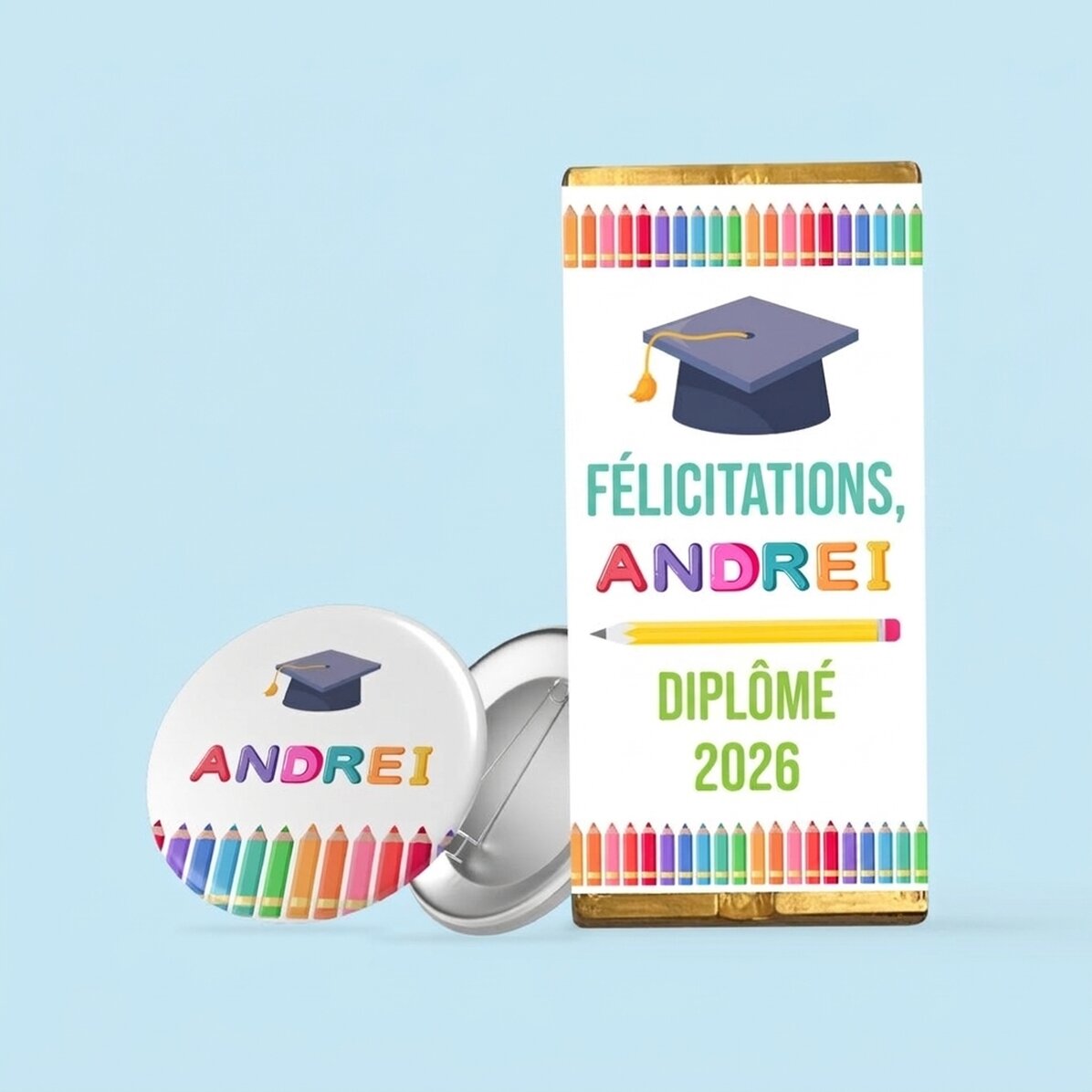 Coffret cadeau personnalisé pour enfants - Remise des diplômes