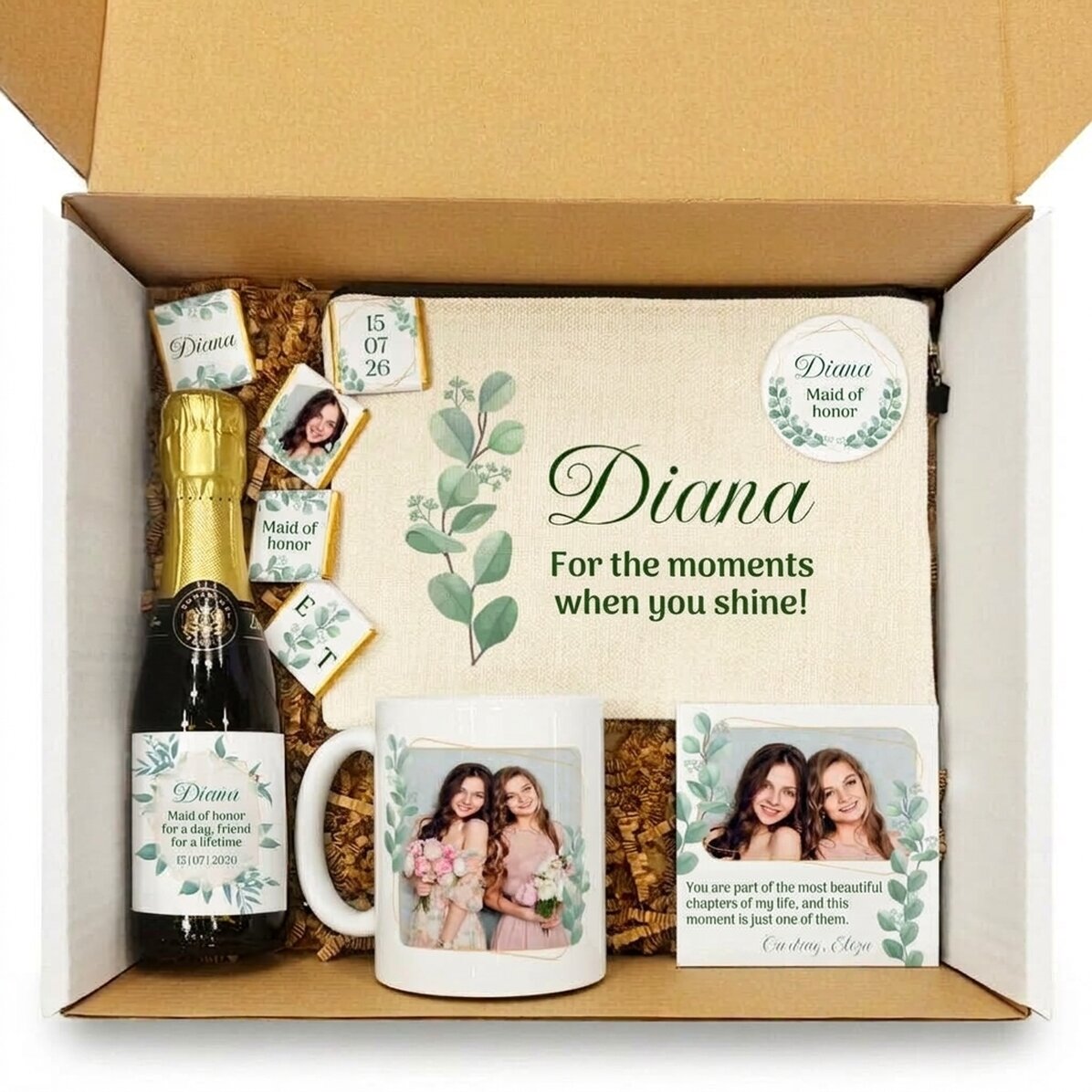 Coffret cadeau pour la demoiselle d